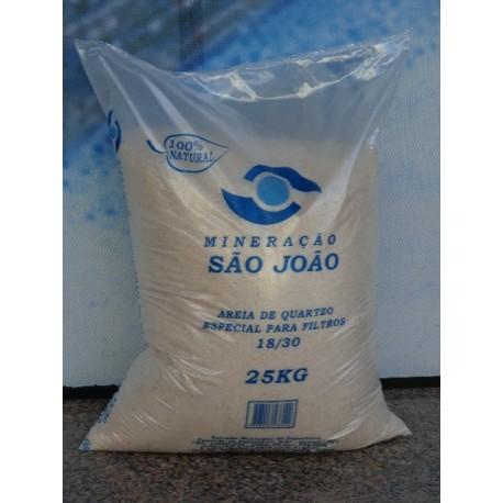 Areia Especial Para Filtro Saco Com 25 Kilos