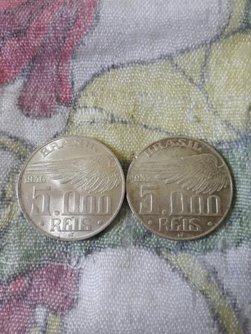 Moeda de Prata Santos Dumont duas moedas