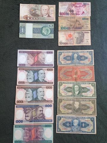 Dinheiro antigo 15 notas