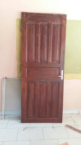 Linda porta de madeira maciça angelin