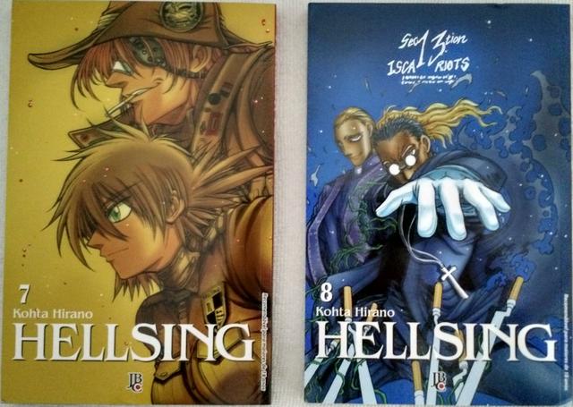 Manga Jbc Hellsing 7 e 8 edição de colecionador