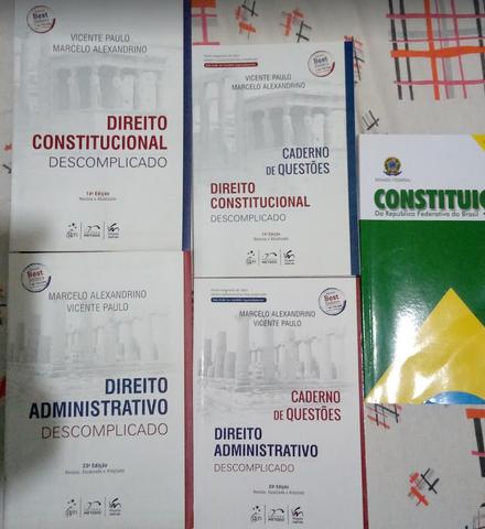 Kit livros Direito Constitucional+Direito Administrativo com