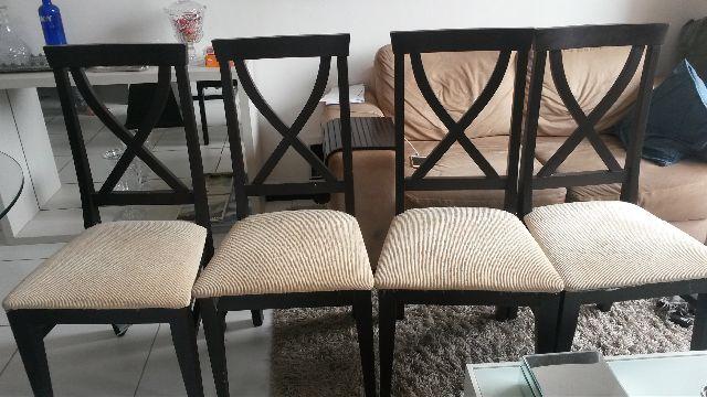 4 cadeiras para sala de jantar