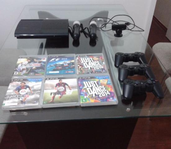 PlayStation 3 + PS Move + Jogos