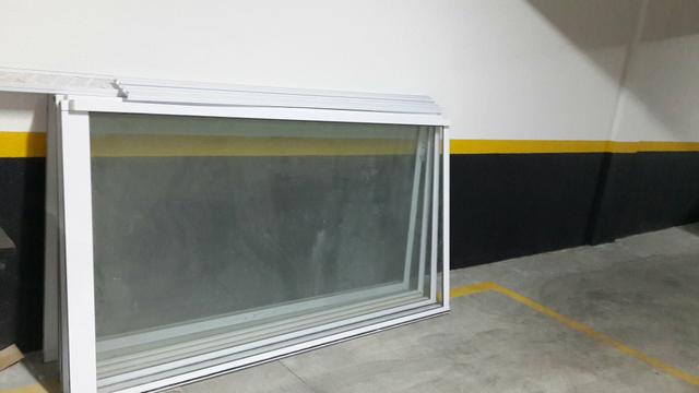 Porta de vidro tipo cortina 5 metros