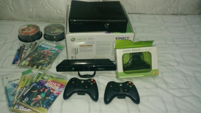 Xbox 360 Slim 4gb COMPLETO!!