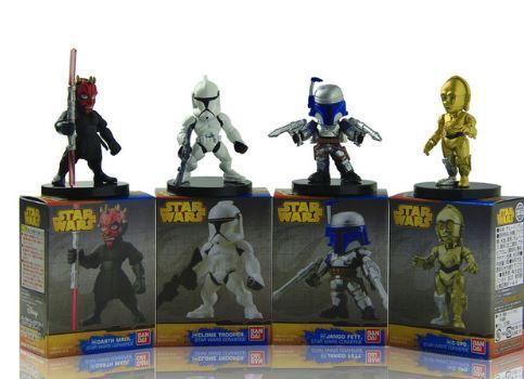 Star Wars - brinquedos colecionáveis (4 peças)Darth Maul,
