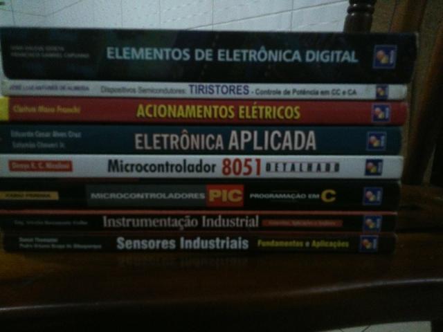8 Livros de elétrica e eletrônica (usados)