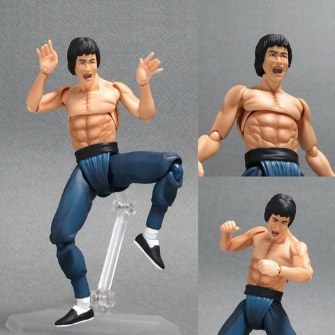 Boneco Articulado e Com Acessórios Bruce Lee 16cm - Celular