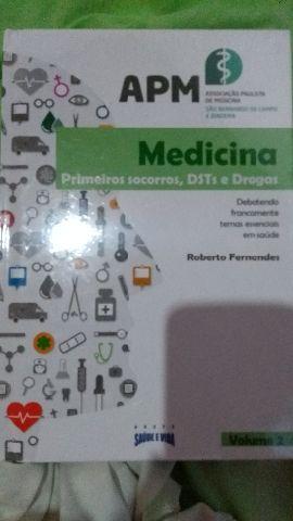 Livro medicina primeiros socorros,DSTs volume 1e2