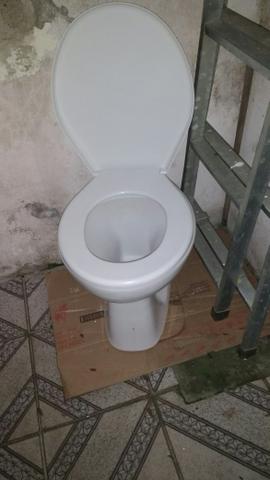 Vaso sanitário usado em perfeito estado completo