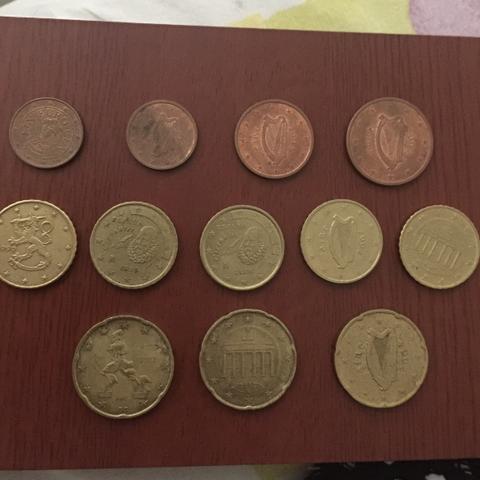 Moedas -coleção de euro