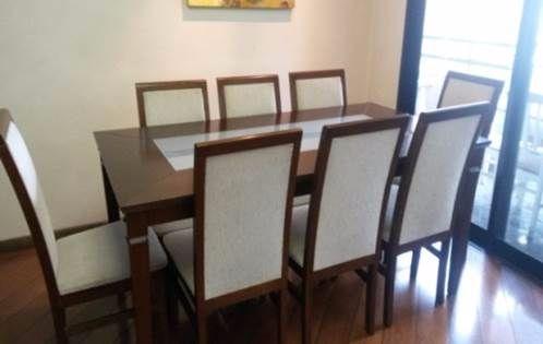 Conjunto para Sala de Jantar Mesa e 8 Cadeiras-
