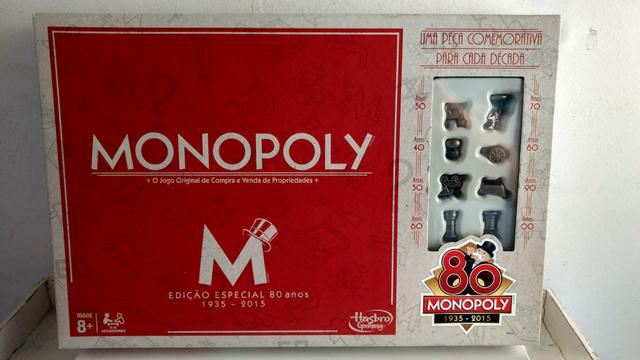 Jogo Monopoly edição especial 80 anos