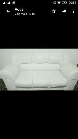 Sofa branco courino