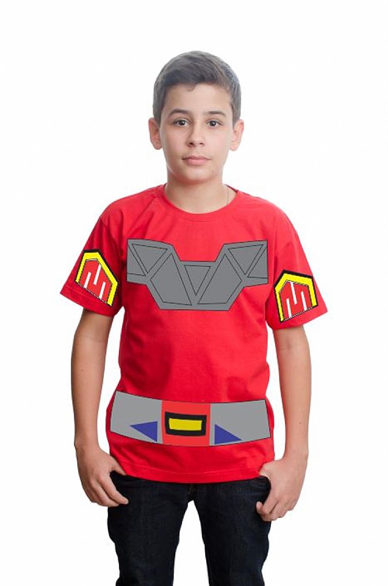Megazord power rangers camiseta customizada algodao