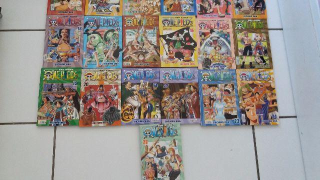 Coleção Mangá "One Piece" vol. 01 ao vol. 24 + vol. 26