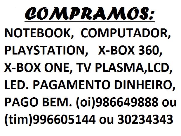 C o m p r o, X-Box One, 360, Playstation, Notebook,