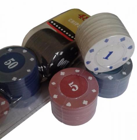 Fichas De Poker Jogos 48 Peças Numeradas