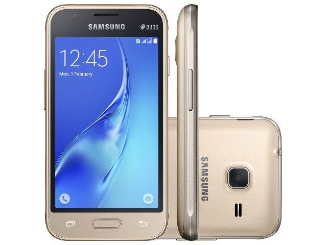 Smartphone Samsung Galaxy J1 Mini 8GB Dourado - Dual Chip 3G