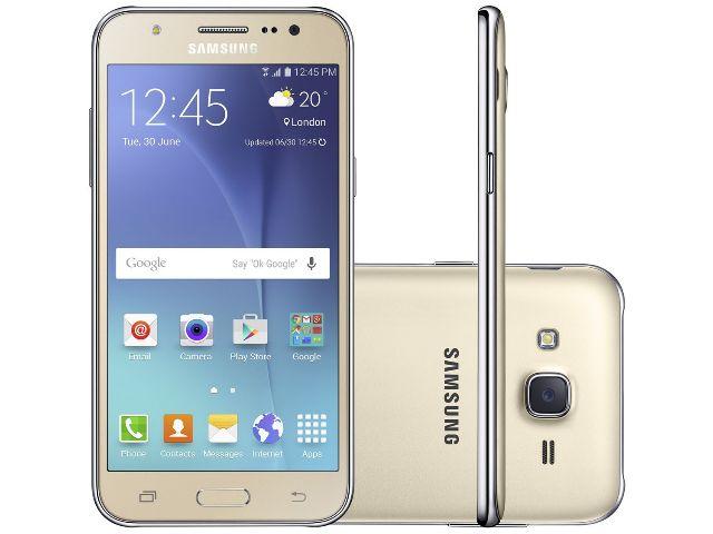 Smartphone Samsung Galaxy J5 Duos 16GB Dourado - Dual Chip