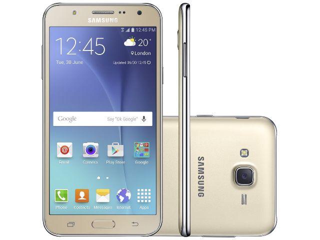 Smartphone Samsung Galaxy J7 Duos 16GB Dourado - Dual Chip