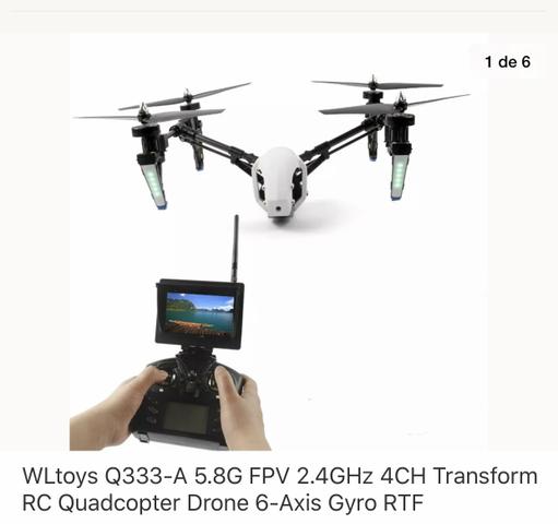 Drone Wl toys Q33 em 10 x no cartão