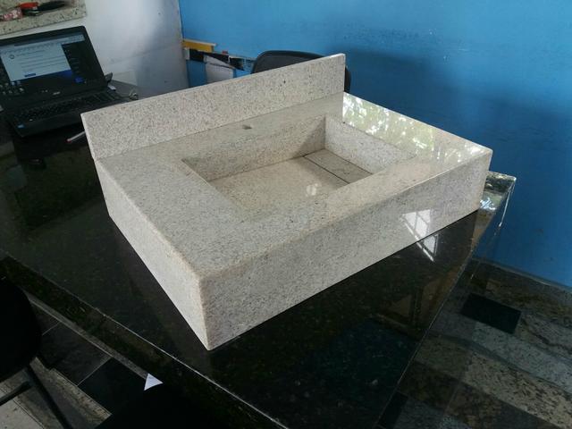 Pia esculpida granito - lavatorio lavabo