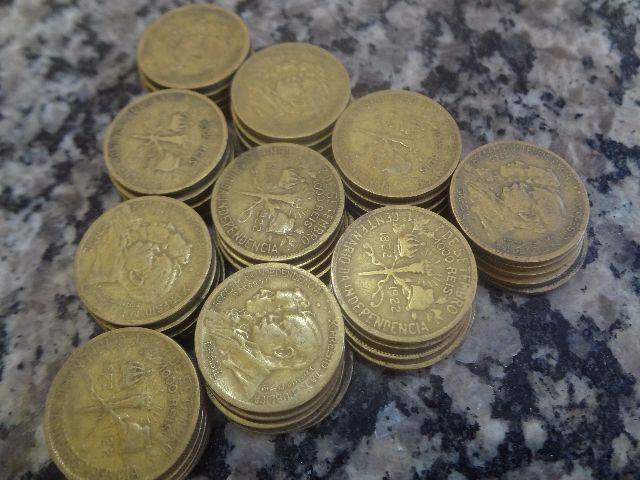 Compramos moedas amarelas de 1 e 2 cruzeiros amarelas