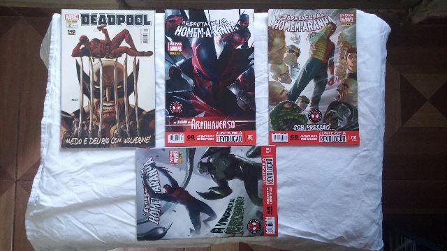 HQ's Homem Aranha e Deadpool Brochura e Deadpool Nova Marvel