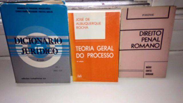 Lote Livros Direito Penal Romano / Tgp / D. Jurídico Vol. I