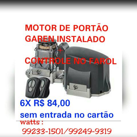 Motor P/ Portão GAREN +CONTROLE NO FAROL 6X 