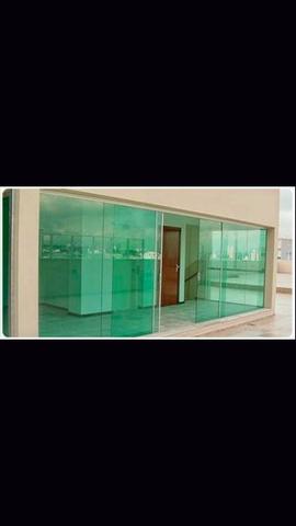 Portas de vidro temperado janelas sacadas espelhos