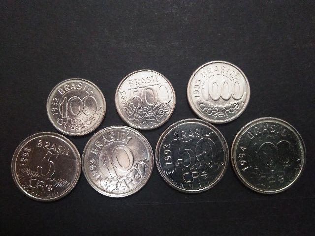 Set Moedas Fauna Brasileira - 07 moedas inox 92 a 94