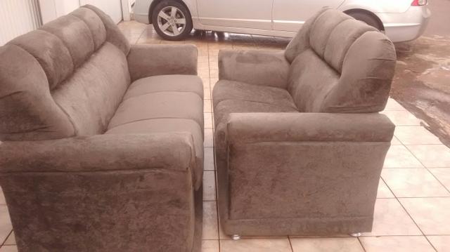 Sofa novo 2 e 3 lugares impecável moderno e confortável