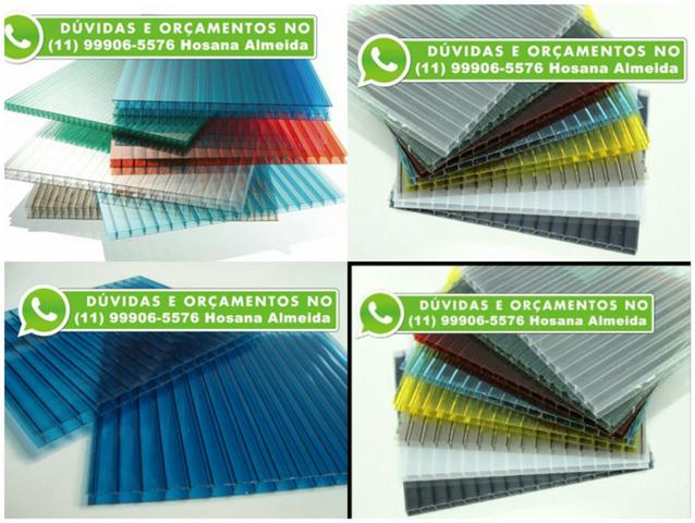 Chapa coloridas de policarbonato para cobertura