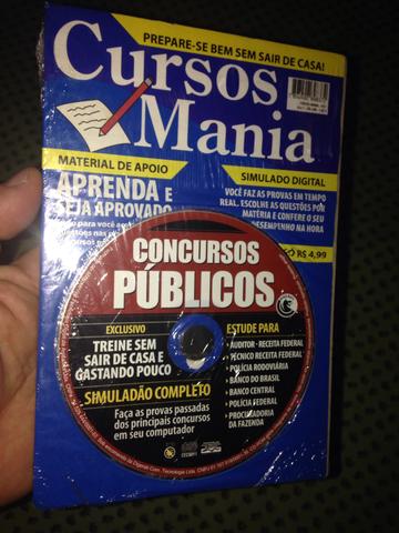 Concursos publicos cd cursos mania lacrado r$20