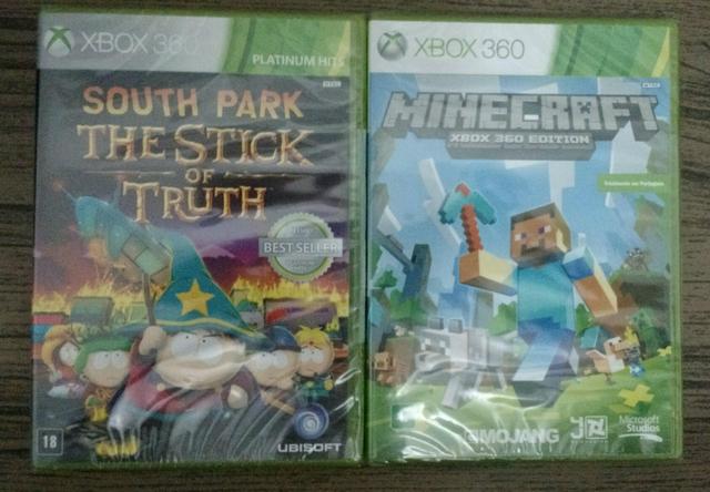 South Park ou Minecraft - Xbox 360, Qualquer um por: