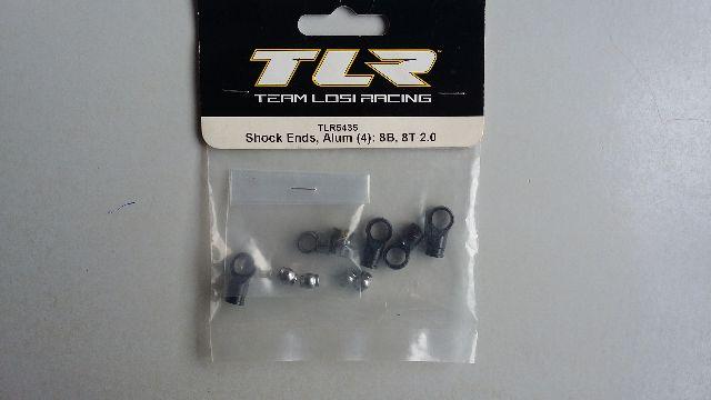 Losa TLR - Losi Shock Ends, Alum (4) 8B,8T 2.0