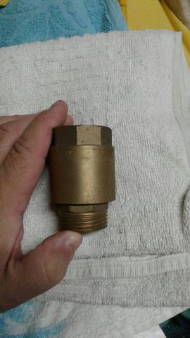 Válvula de retenção em bronze rosca de 1 polegada nova