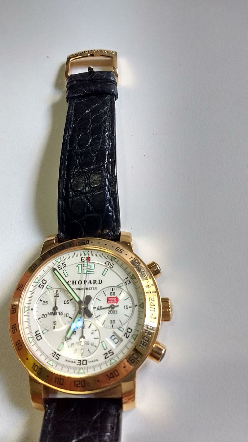 Relogio marca chopard em ouro cronografo automatico