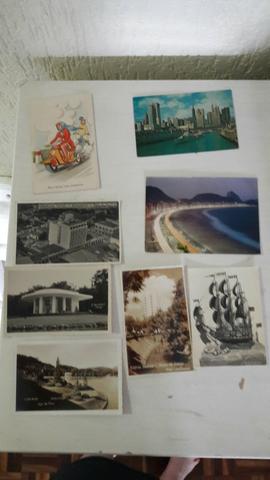 Cartoes postais Antigos Paises como. Italia, Brasil,chicago,