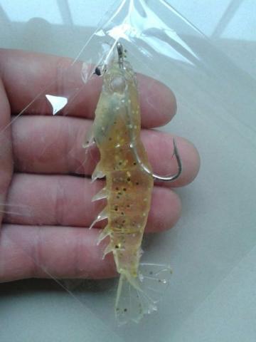 Isca artificial de camarão 9,5 cm (NOVO)