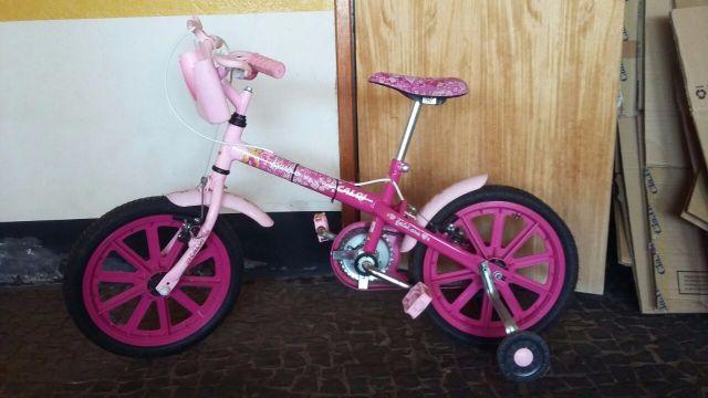 Bicicleta Infantil Caloi - Barbie - Rosa