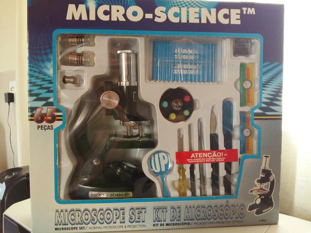 Kit microscópio Micro-Science 65 peças
