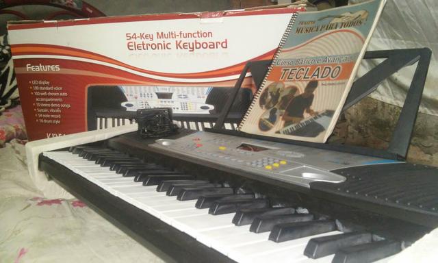 Teclado Key Black Multi-function Eletronic Keyboard