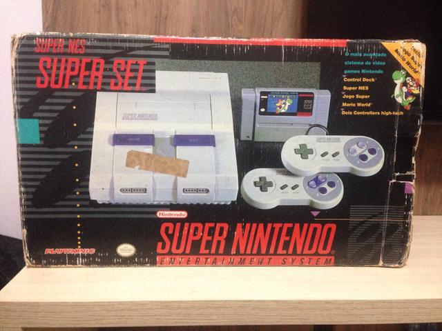 Super Nintendo Completo na caixa + Super Mário (Item