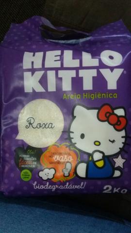 Areia de gato Hello Kitty