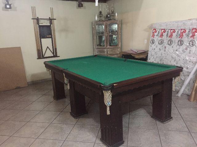 Mesa de sinuca com pampo para ping pong