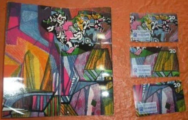 Telebrás série de 3 Cartões Telefônicos Burle Marx 